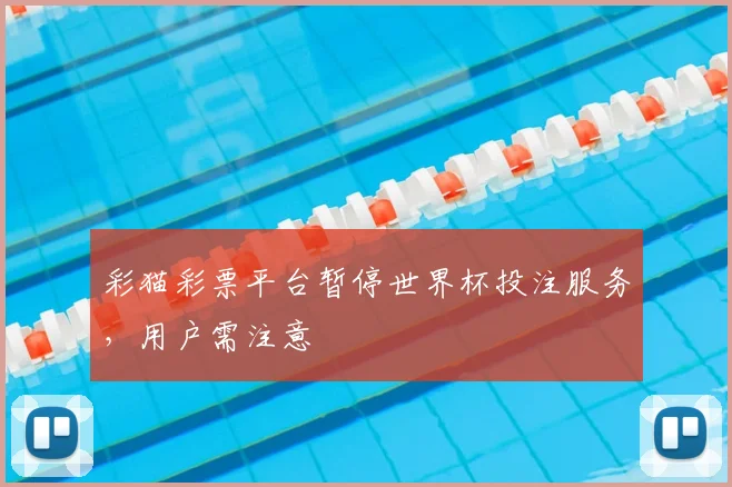 彩猫彩票平台暂停世界杯投注服务，用户需注意